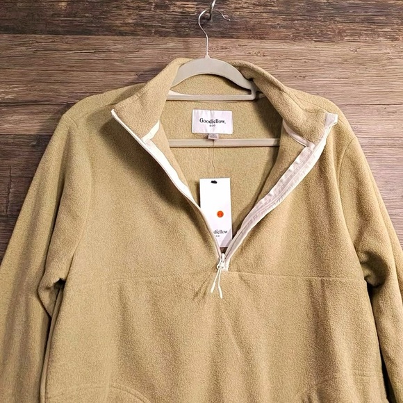 Goodfellow & Co Men's Tan Zip-Up Sweater - Picture 7 of 8
